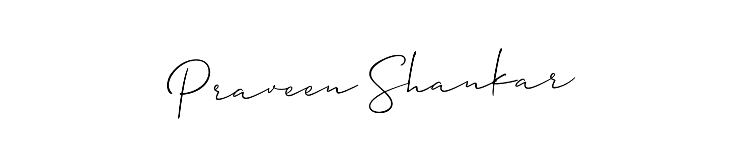 Design your own signature with our free online signature maker. With this signature software, you can create a handwritten (Allison_Script) signature for name Praveen Shankar. Praveen Shankar signature style 2 images and pictures png