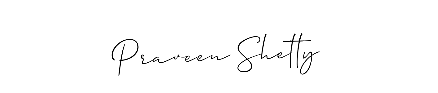 It looks lik you need a new signature style for name Praveen Shetty. Design unique handwritten (Allison_Script) signature with our free signature maker in just a few clicks. Praveen Shetty signature style 2 images and pictures png