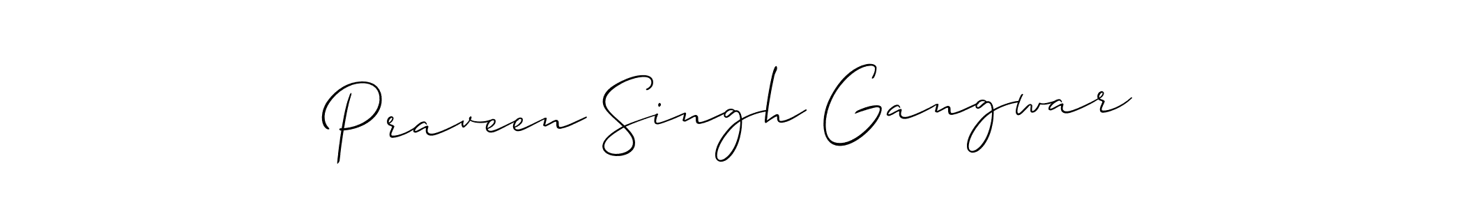How to Draw Praveen Singh Gangwar signature style? Allison_Script is a latest design signature styles for name Praveen Singh Gangwar. Praveen Singh Gangwar signature style 2 images and pictures png