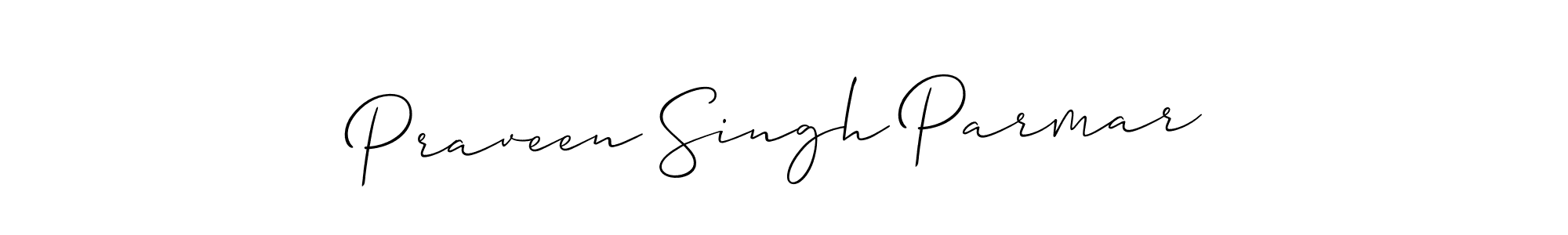 Make a beautiful signature design for name Praveen Singh Parmar. With this signature (Allison_Script) style, you can create a handwritten signature for free. Praveen Singh Parmar signature style 2 images and pictures png