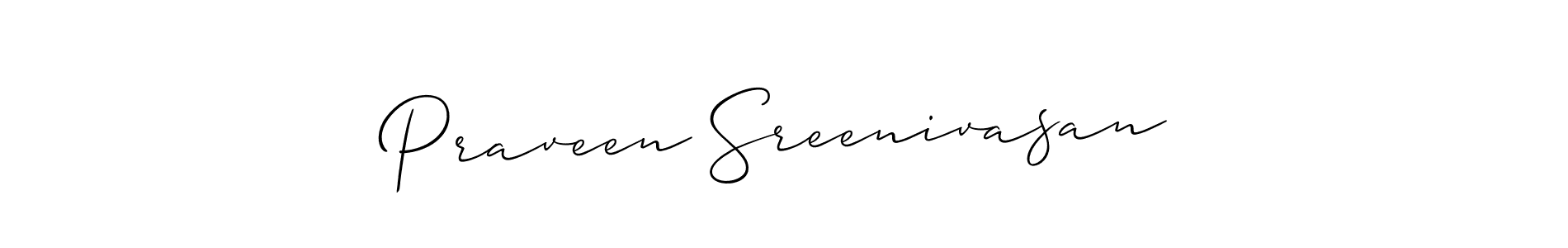 Similarly Allison_Script is the best handwritten signature design. Signature creator online .You can use it as an online autograph creator for name Praveen Sreenivasan. Praveen Sreenivasan signature style 2 images and pictures png