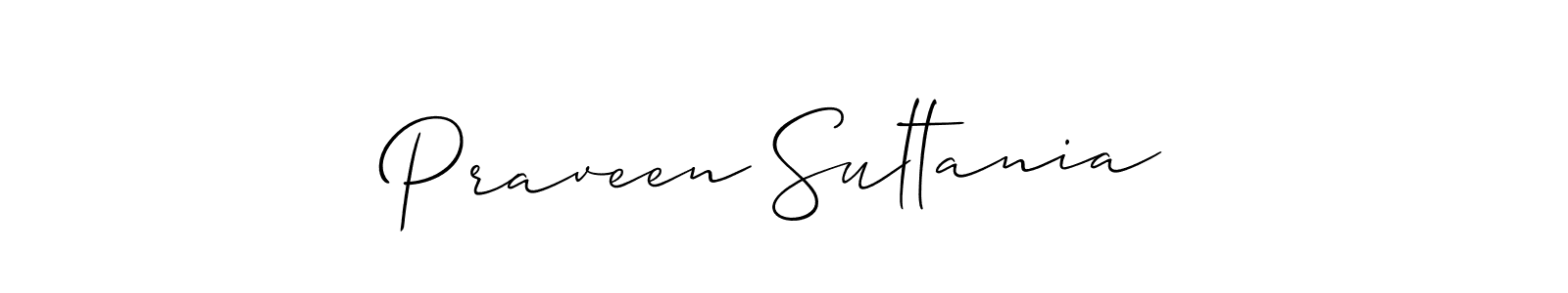 Allison_Script is a professional signature style that is perfect for those who want to add a touch of class to their signature. It is also a great choice for those who want to make their signature more unique. Get Praveen Sultania name to fancy signature for free. Praveen Sultania signature style 2 images and pictures png