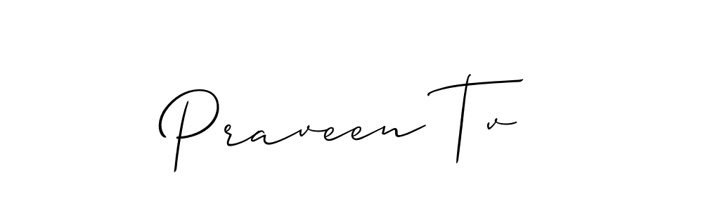 if you are searching for the best signature style for your name Praveen Tv. so please give up your signature search. here we have designed multiple signature styles  using Allison_Script. Praveen Tv signature style 2 images and pictures png