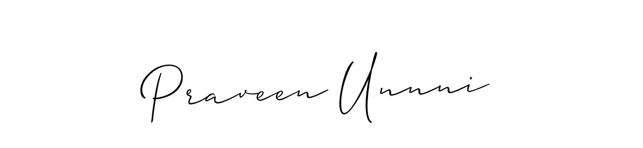 You can use this online signature creator to create a handwritten signature for the name Praveen Unnni. This is the best online autograph maker. Praveen Unnni signature style 2 images and pictures png