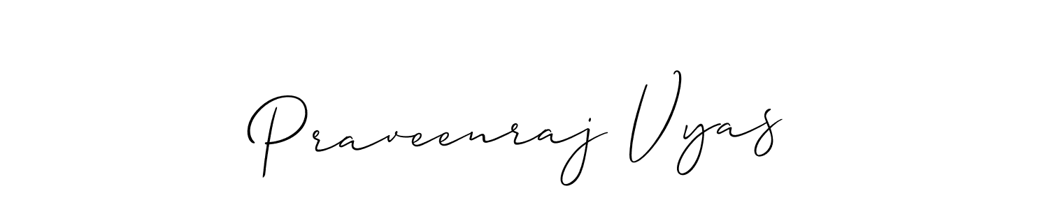 Best and Professional Signature Style for Praveenraj Vyas. Allison_Script Best Signature Style Collection. Praveenraj Vyas signature style 2 images and pictures png