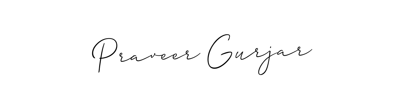 You should practise on your own different ways (Allison_Script) to write your name (Praveer Gurjar) in signature. don't let someone else do it for you. Praveer Gurjar signature style 2 images and pictures png