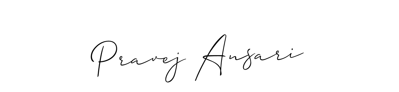 How to Draw Pravej Ansari signature style? Allison_Script is a latest design signature styles for name Pravej Ansari. Pravej Ansari signature style 2 images and pictures png
