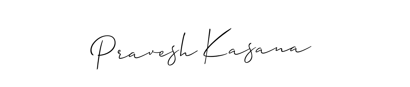 Pravesh Kasana stylish signature style. Best Handwritten Sign (Allison_Script) for my name. Handwritten Signature Collection Ideas for my name Pravesh Kasana. Pravesh Kasana signature style 2 images and pictures png