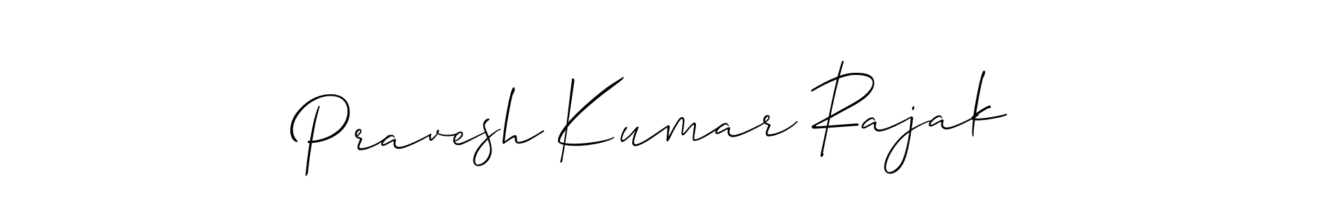 Also we have Pravesh Kumar Rajak name is the best signature style. Create professional handwritten signature collection using Allison_Script autograph style. Pravesh Kumar Rajak signature style 2 images and pictures png