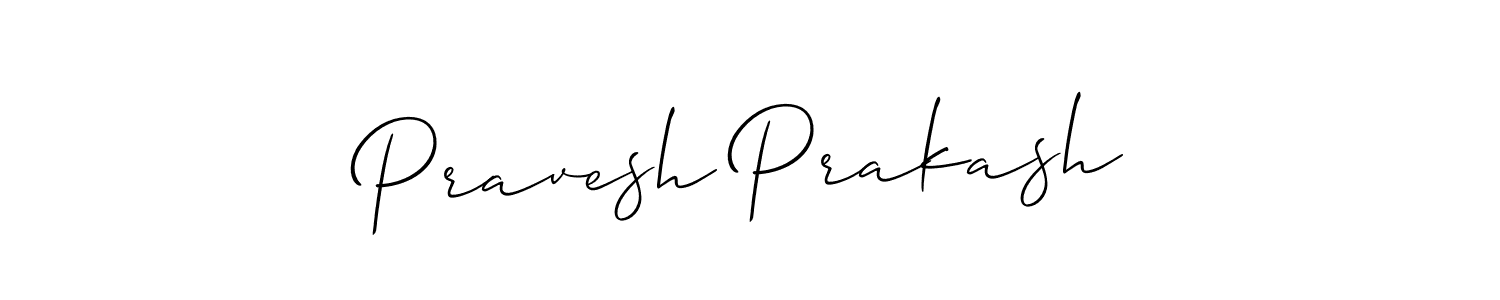 Design your own signature with our free online signature maker. With this signature software, you can create a handwritten (Allison_Script) signature for name Pravesh Prakash. Pravesh Prakash signature style 2 images and pictures png