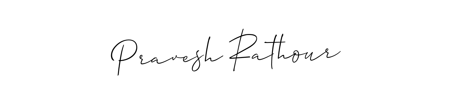 It looks lik you need a new signature style for name Pravesh Rathour. Design unique handwritten (Allison_Script) signature with our free signature maker in just a few clicks. Pravesh Rathour signature style 2 images and pictures png