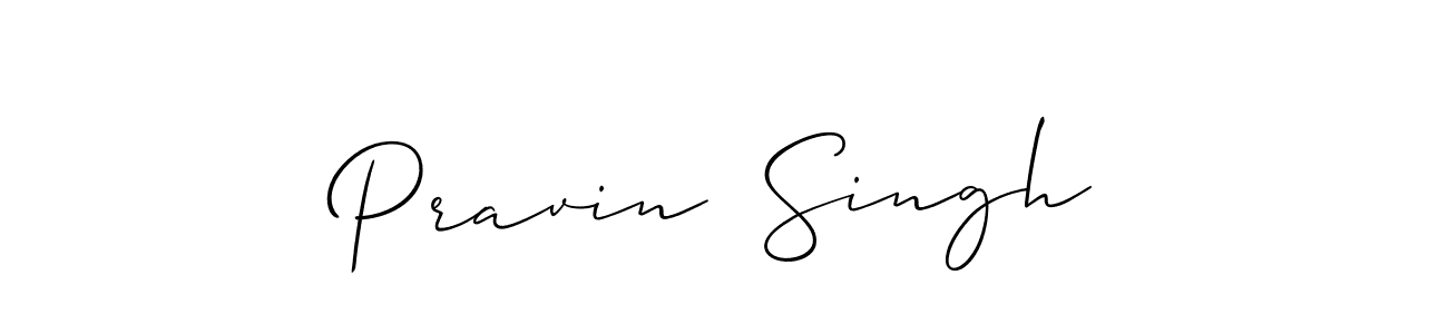 Also we have Pravin  Singh name is the best signature style. Create professional handwritten signature collection using Allison_Script autograph style. Pravin  Singh signature style 2 images and pictures png