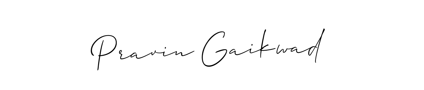 How to make Pravin Gaikwad signature? Allison_Script is a professional autograph style. Create handwritten signature for Pravin Gaikwad name. Pravin Gaikwad signature style 2 images and pictures png