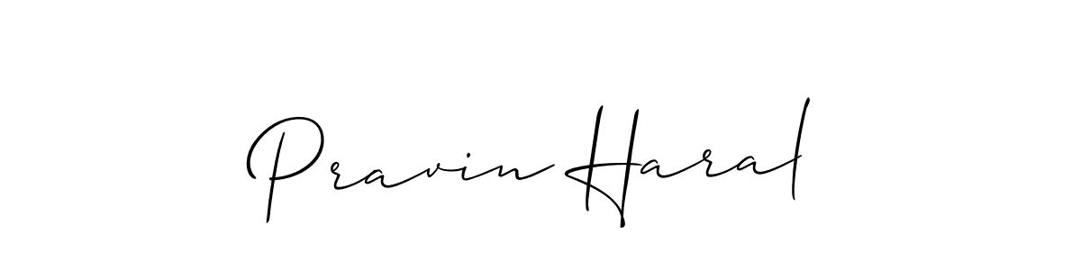 How to Draw Pravin Haral signature style? Allison_Script is a latest design signature styles for name Pravin Haral. Pravin Haral signature style 2 images and pictures png