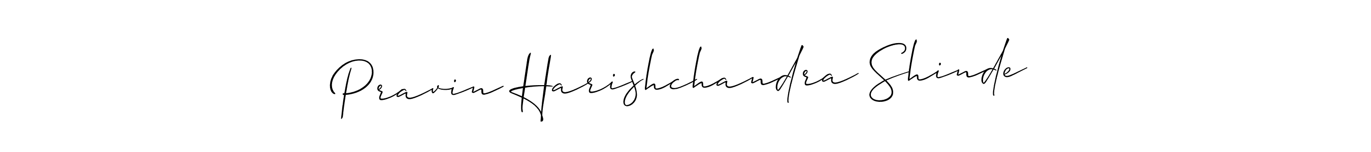 Create a beautiful signature design for name Pravin Harishchandra Shinde. With this signature (Allison_Script) fonts, you can make a handwritten signature for free. Pravin Harishchandra Shinde signature style 2 images and pictures png