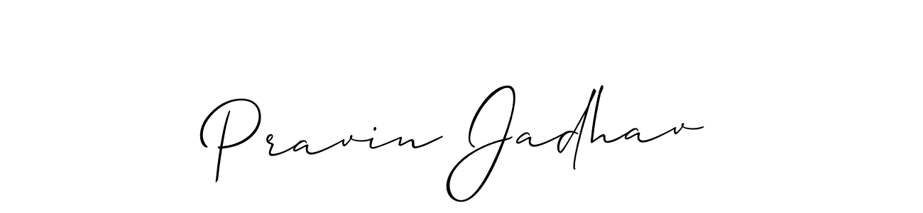 This is the best signature style for the Pravin Jadhav name. Also you like these signature font (Allison_Script). Mix name signature. Pravin Jadhav signature style 2 images and pictures png