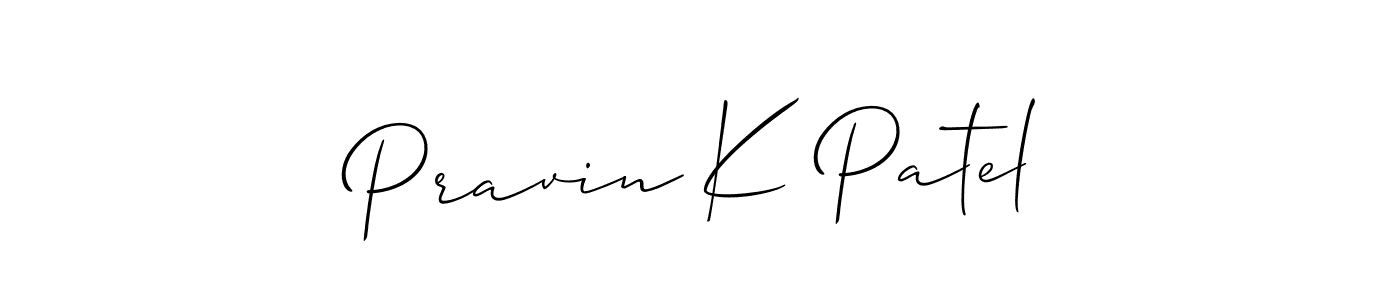 Best and Professional Signature Style for Pravin K Patel. Allison_Script Best Signature Style Collection. Pravin K Patel signature style 2 images and pictures png