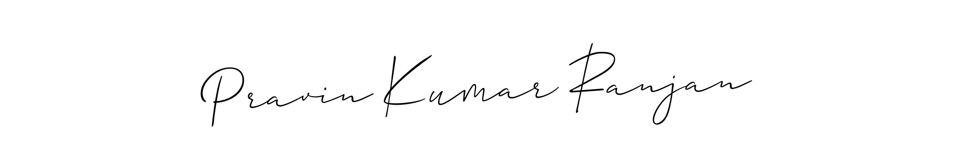 Similarly Allison_Script is the best handwritten signature design. Signature creator online .You can use it as an online autograph creator for name Pravin Kumar Ranjan. Pravin Kumar Ranjan signature style 2 images and pictures png