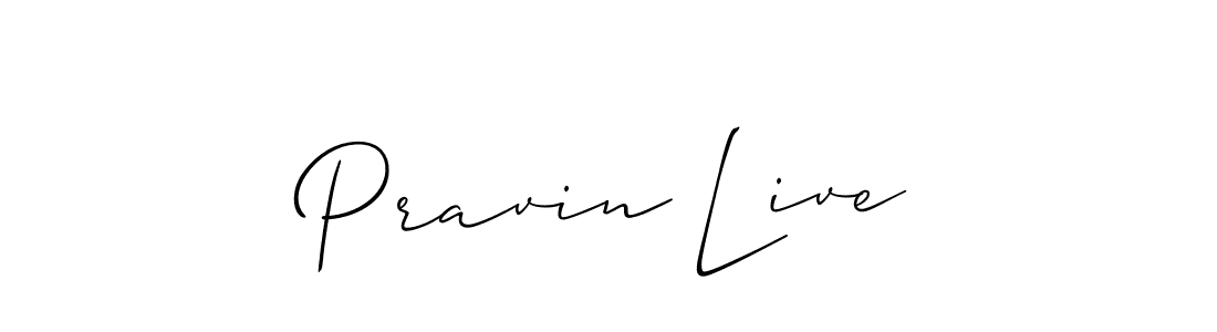 It looks lik you need a new signature style for name Pravin Live. Design unique handwritten (Allison_Script) signature with our free signature maker in just a few clicks. Pravin Live signature style 2 images and pictures png
