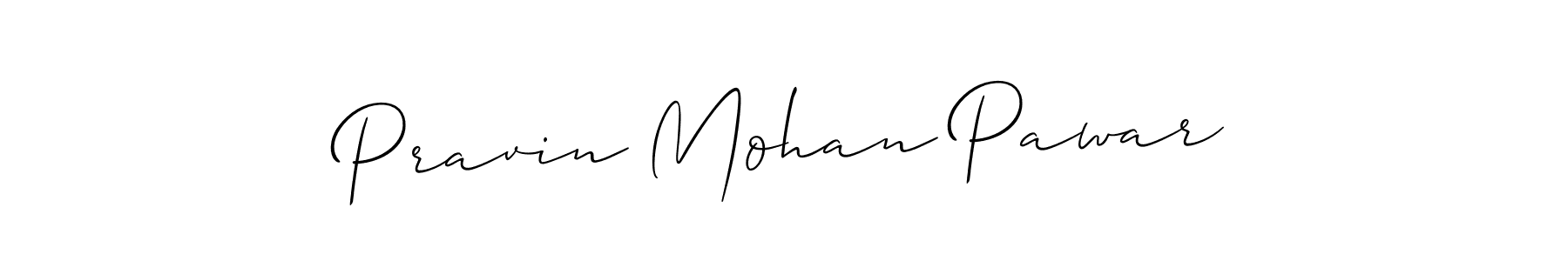 How to make Pravin Mohan Pawar signature? Allison_Script is a professional autograph style. Create handwritten signature for Pravin Mohan Pawar name. Pravin Mohan Pawar signature style 2 images and pictures png