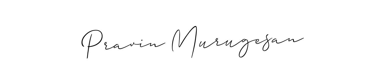 Make a short Pravin Murugesan signature style. Manage your documents anywhere anytime using Allison_Script. Create and add eSignatures, submit forms, share and send files easily. Pravin Murugesan signature style 2 images and pictures png