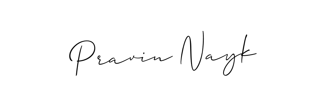 How to make Pravin Nayk name signature. Use Allison_Script style for creating short signs online. This is the latest handwritten sign. Pravin Nayk signature style 2 images and pictures png