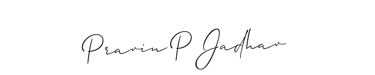 Make a beautiful signature design for name Pravin P Jadhav. Use this online signature maker to create a handwritten signature for free. Pravin P Jadhav signature style 2 images and pictures png