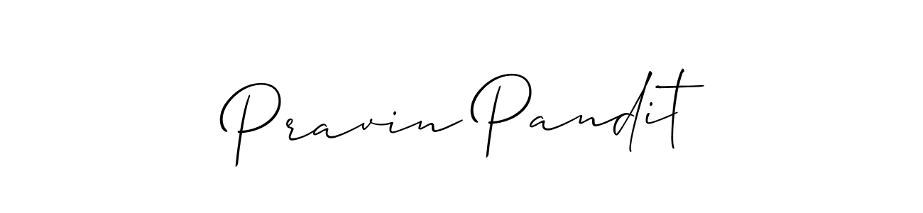 Design your own signature with our free online signature maker. With this signature software, you can create a handwritten (Allison_Script) signature for name Pravin Pandit. Pravin Pandit signature style 2 images and pictures png