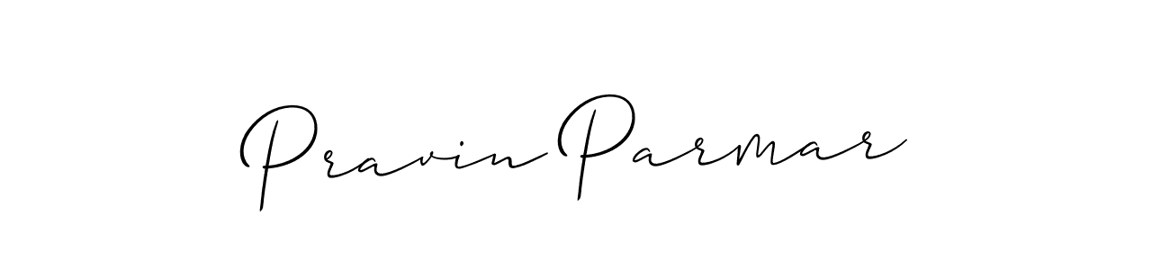 Also we have Pravin Parmar name is the best signature style. Create professional handwritten signature collection using Allison_Script autograph style. Pravin Parmar signature style 2 images and pictures png