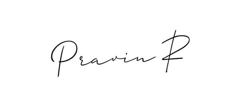 It looks lik you need a new signature style for name Pravin R. Design unique handwritten (Allison_Script) signature with our free signature maker in just a few clicks. Pravin R signature style 2 images and pictures png
