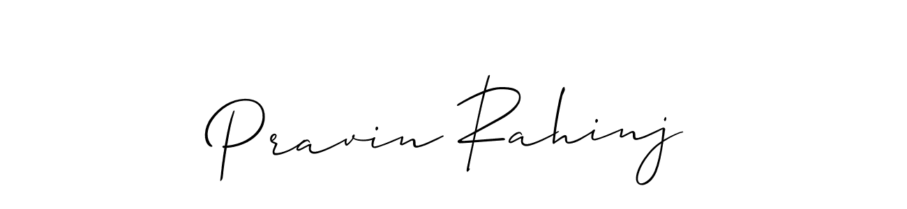 How to Draw Pravin Rahinj signature style? Allison_Script is a latest design signature styles for name Pravin Rahinj. Pravin Rahinj signature style 2 images and pictures png