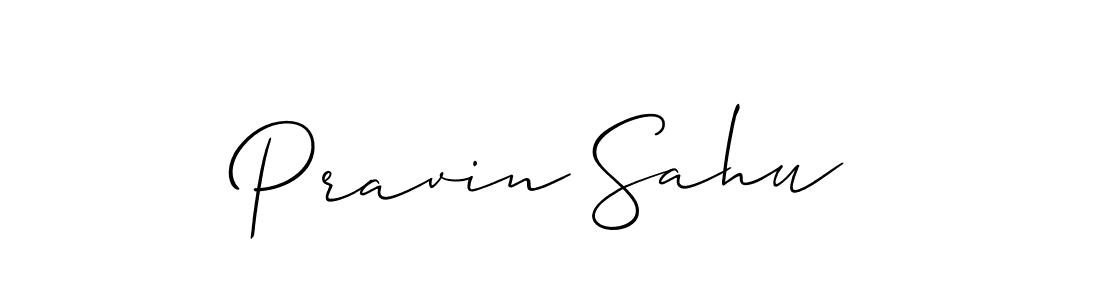 How to make Pravin Sahu name signature. Use Allison_Script style for creating short signs online. This is the latest handwritten sign. Pravin Sahu signature style 2 images and pictures png