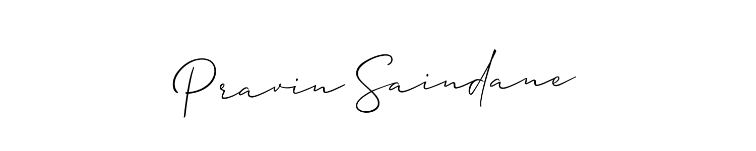 Use a signature maker to create a handwritten signature online. With this signature software, you can design (Allison_Script) your own signature for name Pravin Saindane. Pravin Saindane signature style 2 images and pictures png