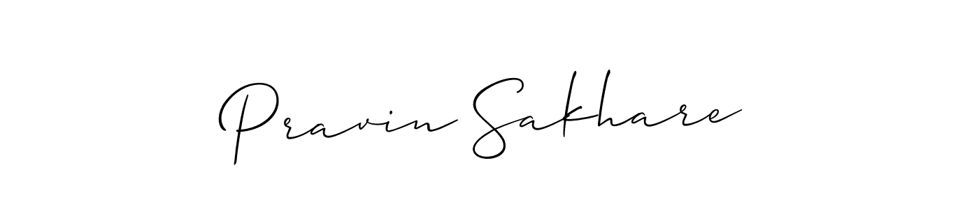 Design your own signature with our free online signature maker. With this signature software, you can create a handwritten (Allison_Script) signature for name Pravin Sakhare. Pravin Sakhare signature style 2 images and pictures png