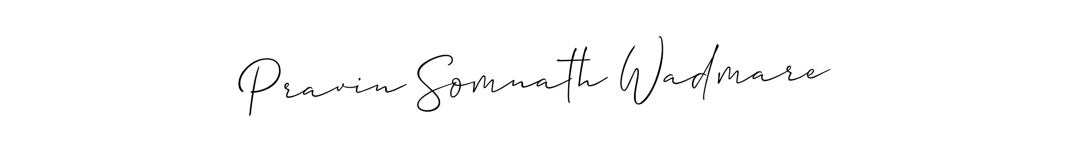 Make a beautiful signature design for name Pravin Somnath Wadmare. Use this online signature maker to create a handwritten signature for free. Pravin Somnath Wadmare signature style 2 images and pictures png