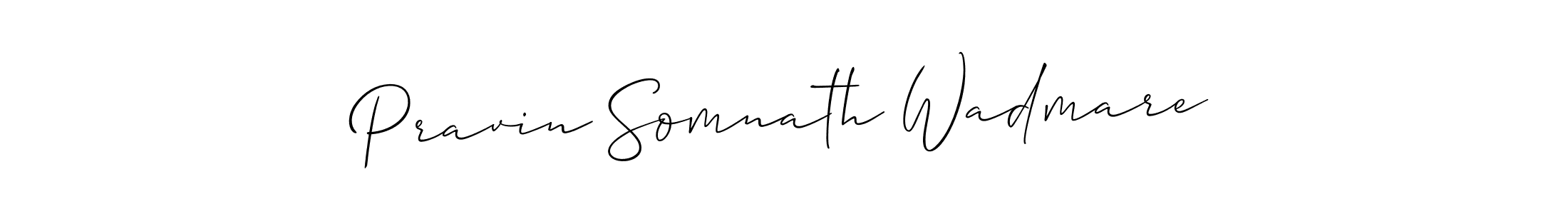 Make a beautiful signature design for name Pravin Somnath Wadmare. Use this online signature maker to create a handwritten signature for free. Pravin Somnath Wadmare signature style 2 images and pictures png