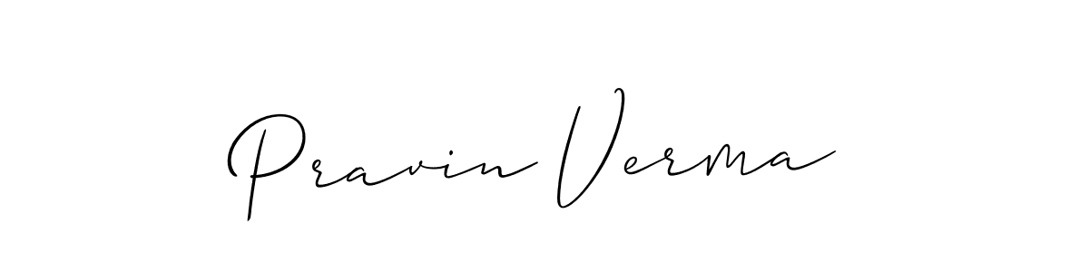 It looks lik you need a new signature style for name Pravin Verma. Design unique handwritten (Allison_Script) signature with our free signature maker in just a few clicks. Pravin Verma signature style 2 images and pictures png