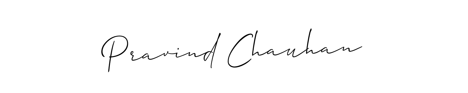 Design your own signature with our free online signature maker. With this signature software, you can create a handwritten (Allison_Script) signature for name Pravind Chauhan. Pravind Chauhan signature style 2 images and pictures png