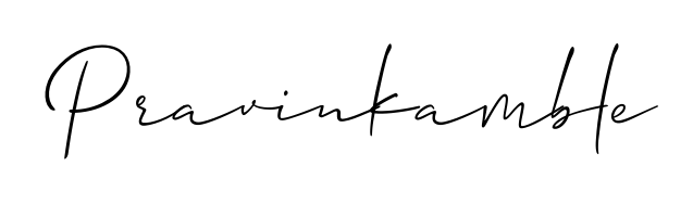 Personalize your online presence with Pravinkamble signature rendered in elegant Allison_Script font. Great for website footers and blogs. Pravinkamble signature style 2 images and pictures png