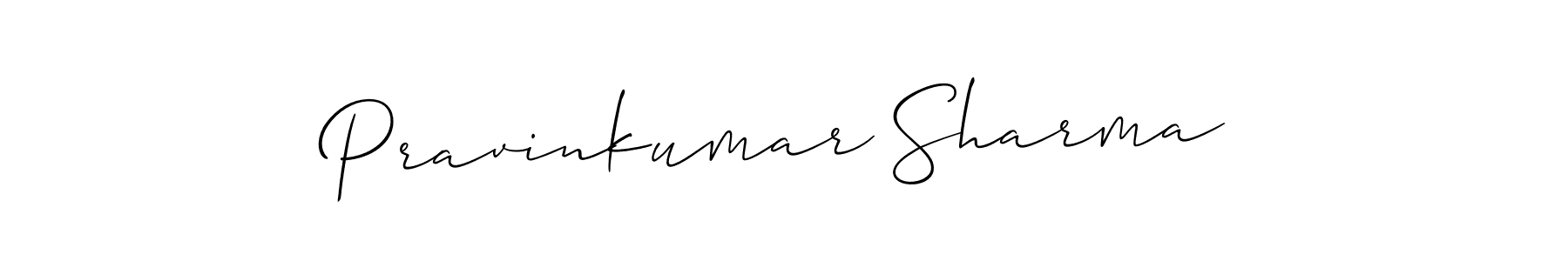 You should practise on your own different ways (Allison_Script) to write your name (Pravinkumar Sharma) in signature. don't let someone else do it for you. Pravinkumar Sharma signature style 2 images and pictures png