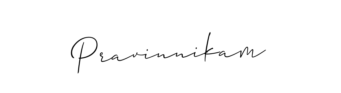 Create a beautiful signature design for name Pravinnikam. With this signature (Allison_Script) fonts, you can make a handwritten signature for free. Pravinnikam signature style 2 images and pictures png
