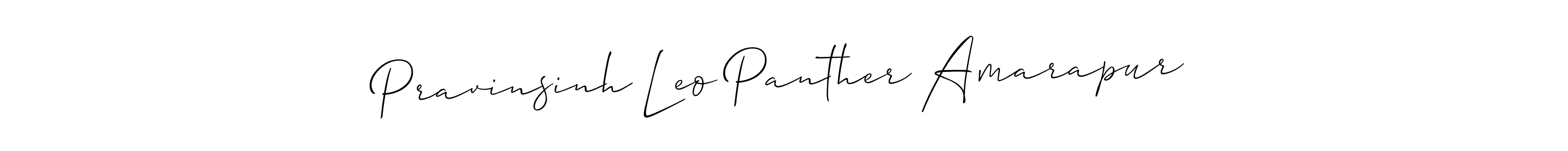 Use a signature maker to create a handwritten signature online. With this signature software, you can design (Allison_Script) your own signature for name Pravinsinh Leo Panther Amarapur. Pravinsinh Leo Panther Amarapur signature style 2 images and pictures png