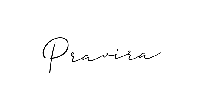 Make a beautiful signature design for name Pravira. With this signature (Allison_Script) style, you can create a handwritten signature for free. Pravira signature style 2 images and pictures png