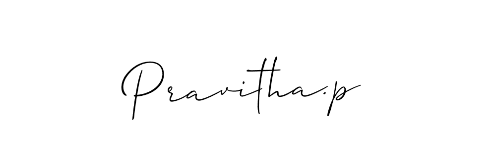 How to make Pravitha.p signature? Allison_Script is a professional autograph style. Create handwritten signature for Pravitha.p name. Pravitha.p signature style 2 images and pictures png
