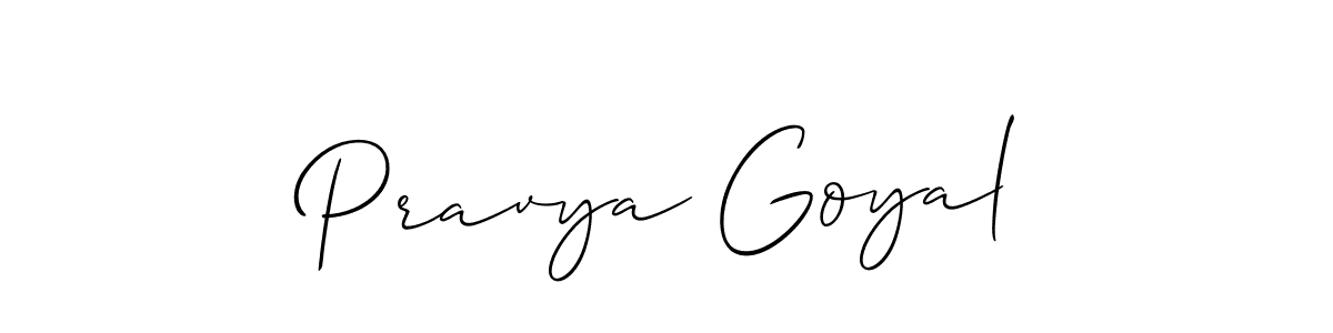 if you are searching for the best signature style for your name Pravya Goyal. so please give up your signature search. here we have designed multiple signature styles  using Allison_Script. Pravya Goyal signature style 2 images and pictures png
