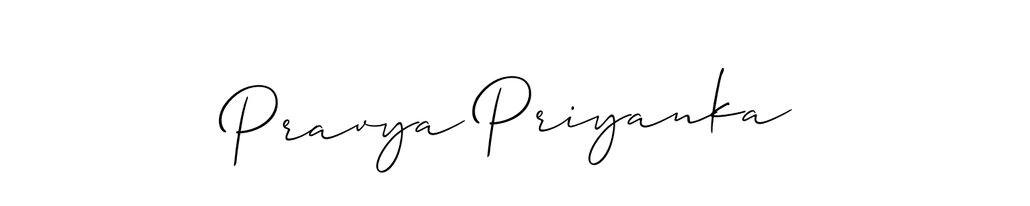 Make a beautiful signature design for name Pravya Priyanka. Use this online signature maker to create a handwritten signature for free. Pravya Priyanka signature style 2 images and pictures png