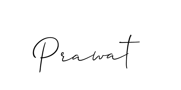 Make a beautiful signature design for name Prawat. With this signature (Allison_Script) style, you can create a handwritten signature for free. Prawat signature style 2 images and pictures png