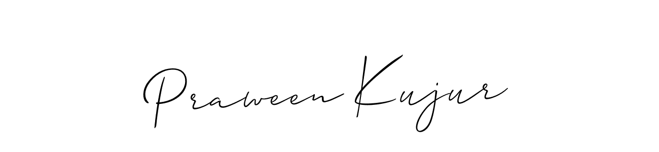 The best way (Allison_Script) to make a short signature is to pick only two or three words in your name. The name Praween Kujur include a total of six letters. For converting this name. Praween Kujur signature style 2 images and pictures png