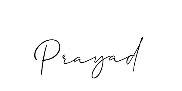 Allison_Script is a professional signature style that is perfect for those who want to add a touch of class to their signature. It is also a great choice for those who want to make their signature more unique. Get Prayad name to fancy signature for free. Prayad signature style 2 images and pictures png