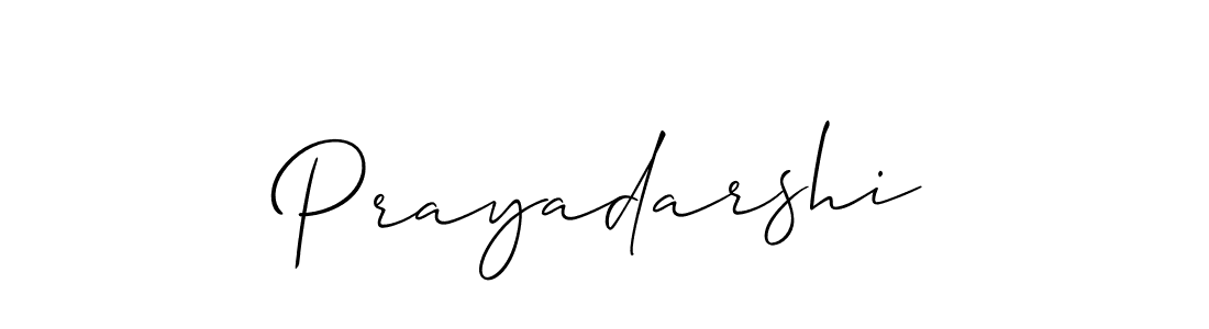 Allison_Script is a professional signature style that is perfect for those who want to add a touch of class to their signature. It is also a great choice for those who want to make their signature more unique. Get Prayadarshi name to fancy signature for free. Prayadarshi signature style 2 images and pictures png